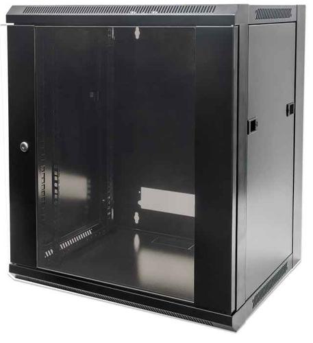 Intellinet Wall-mount enclosure 6HE 570x450mm black, unmounted