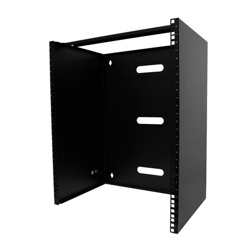 StarTech.com 14U Wall Mount Network Rack - 14 (35.5cm) Deep (Low Profile) - 19" Patch Panel Bracket for Shallow Servers, IT Equipment, Network Switches - 77lbs/35kg Weight Capacity, Black