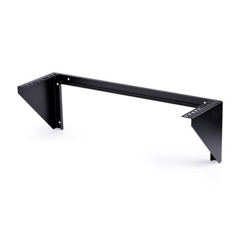 StarTech.com 3U 19” Wall Mount Vertical Rack Bracket, Wall Mount Patch Panel Bracket for Data/AV/IT/Computer Equipment, 3U Rack for Cabinet or Server Room, Supports 150lb (68kg) Capacity - TAA