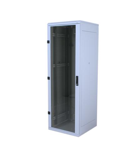 Triton 19 Delta S rack, 27U/600x600, glass grey, freestanding