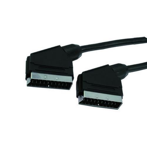 MediaRange Scart cable connector 20-pin Stainless Steel 1.40m black