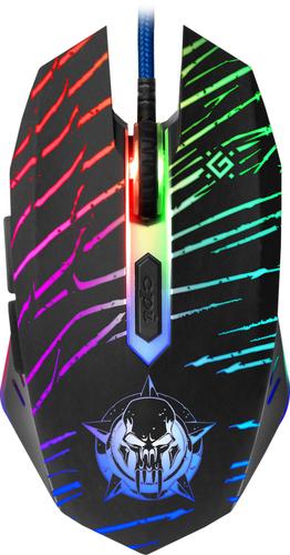 Defender DARK AGENT GM-590L Gaming Mouse, Right-Handed, USB Type-A, Optical, 12800 DPI