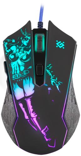 Defender SINSISTER GM-933 Gaming Mouse, Right-Handed, USB Type-A, Optical, 7200 DPI