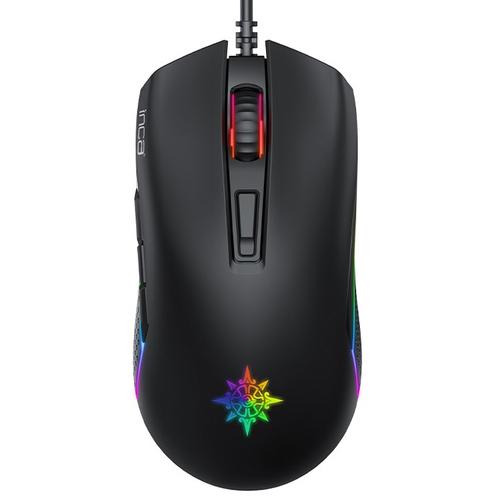 Inca Gaming Mouse RGB/ 3600DPI/ 7 Buttons/USB 1.50m black retail