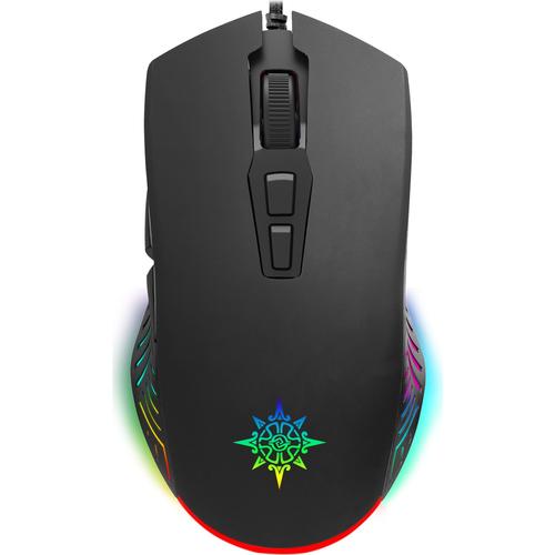 Inca Gaming Mouse RGB/ 6400DPI/ 7 Buttons/USB 1.80m black retail
