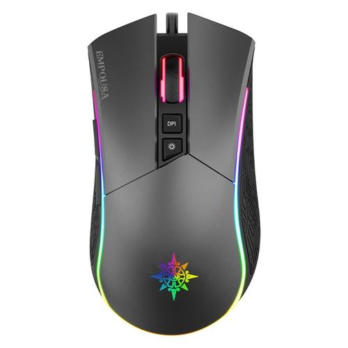 Inca Gaming Mouse RGB/ 4800DPI/ 7 Buttons/USB 1.65m black retail