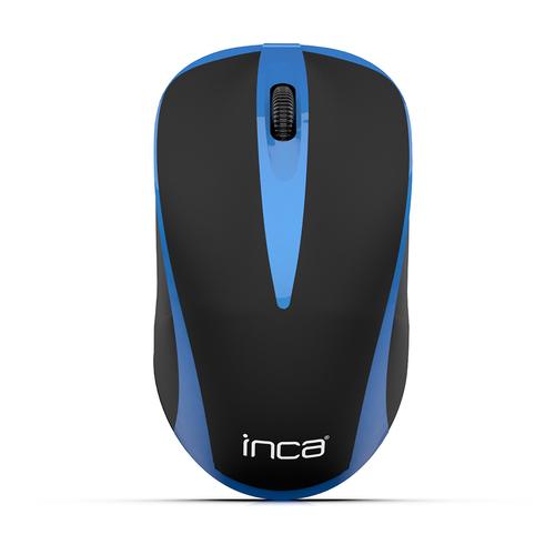 Inca Wireless Mouse 1000DPI/3-Button/2.4GHz USB-A bl/sw retail