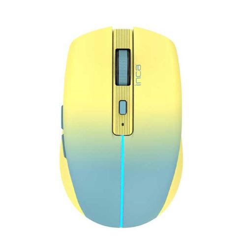 Inca WRLS Maus 1600 DPI/2xBT 5.1/6 Buttons/LED/2.4GHz USB-C