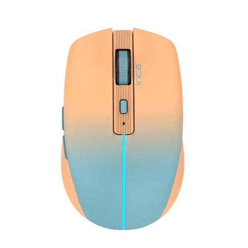 Inca WRLS Maus 1600 DPI/2xBT 5.1/6 Buttons/LED/2.4GHz USB-C