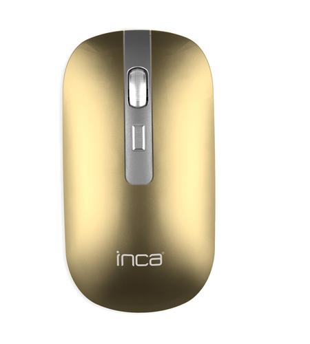 Inca Wireless Mouse 1600DPI/4 Buttons/2.4GHz USB-A/-C/Metallic gb