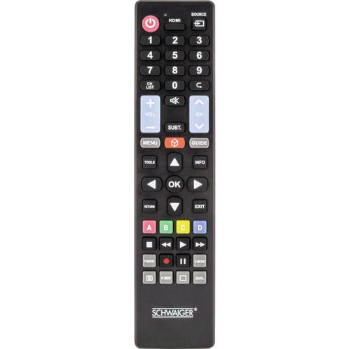 Schwaiger Remote control 5 in 1 pre-programmed Black