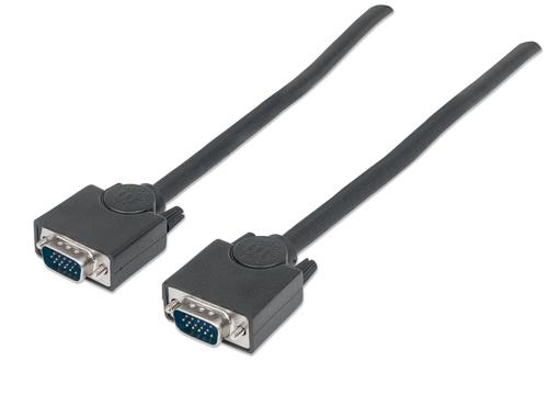 Manhattan SVGA Cable HD15 St/St 1.8m black