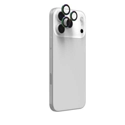 Zagg InvisibleShield Glass Elite (CameraRings) Lens Protection for Apple iPhone 17 Pro/17 Pro Max, 16 Pro/16 Pro Max/15 Pro/15 Pro Max, Iridescent
