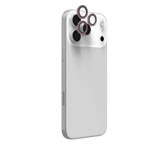 Zagg InvisibleShield Glass Elite (CameraRings) Lens Protection for Apple iPhone 17 Pro/17 Pro Max, 16 Pro/16 Pro Max/15 Pro/15 Pro Max, Pink Glitter