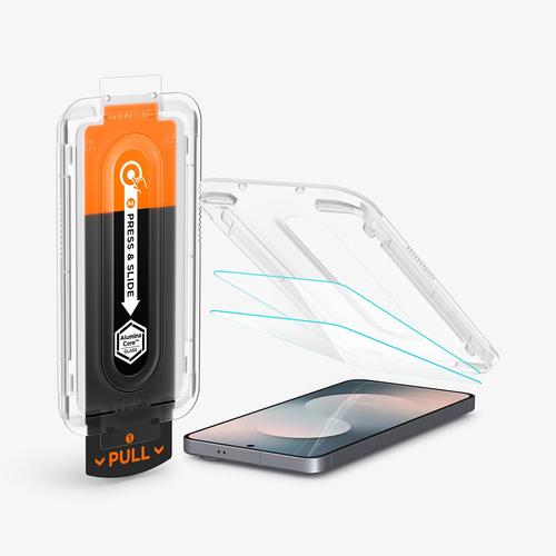 Spigen GLAS.tR EZ Fit Pro HD Galaxy S25 FE Screen Protectors, 2 pack