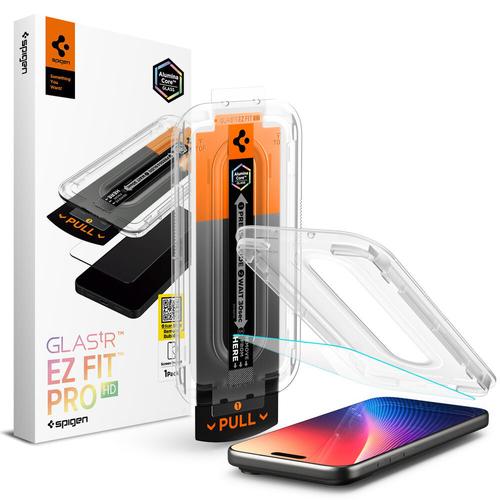 Spigen Glas.tR EZ Fit Pro HD iPhone 17 Pro Glass Screen Protector Clear