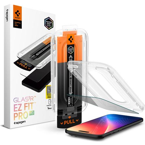 Spigen Glas.tR EZ Fit Pro HD Privacy Glass Screen Protector for iPhone – Black
