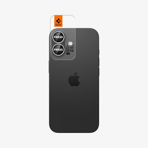 Spigen Optik Pro EZ Fit iPhone 17 Lens Protector, Silver