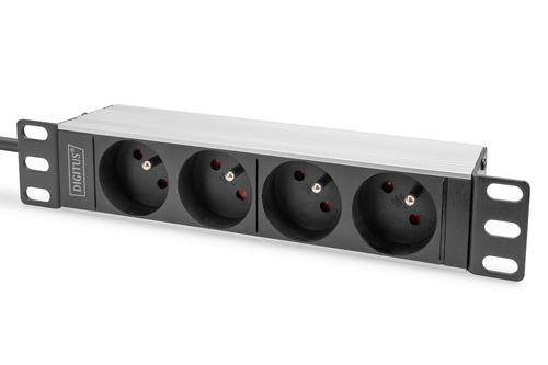 Digitus PDU 1U 4x CEE 7/5 FR outlets 230V/16A black