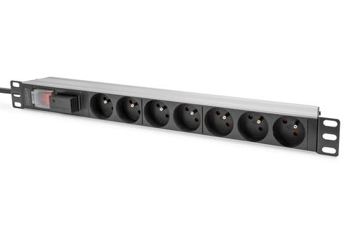 Digitus PDU 1U 7xCEE7/5 FR outlets 230V/16A black