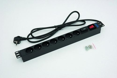 Triton RAB-PD-X11-A1 power distribution unit (PDU) with 7 AC outlets, 1U, Black