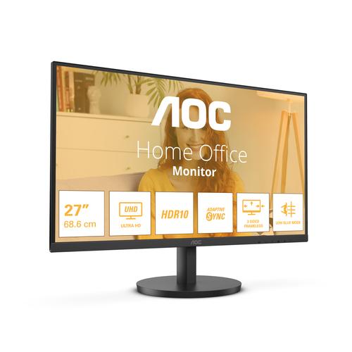 AOC B3 U27B3M computer monitor 68.6 cm (27 in) 3840 x 2160 pixels 4K Ultra HD LCD Black