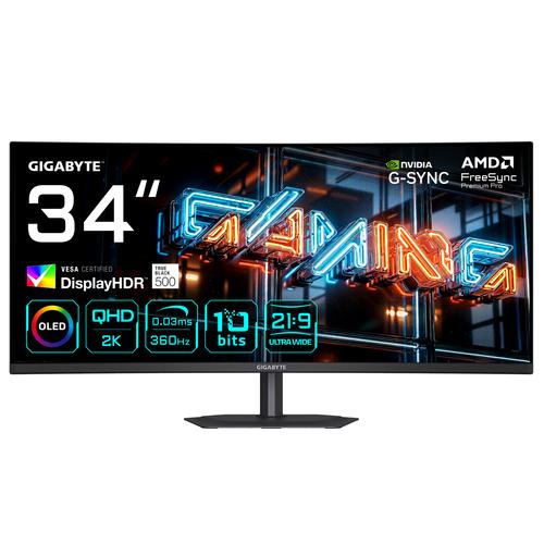 GIGABYTE MO34WQC36 34 WQHD Curved Gaming Monitor