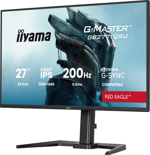 Iiyama G-Master Red Eagle GB2771QSU-B1 27-inch WQHD IPS Panel 16:9 200 Hz Gaming Monitor