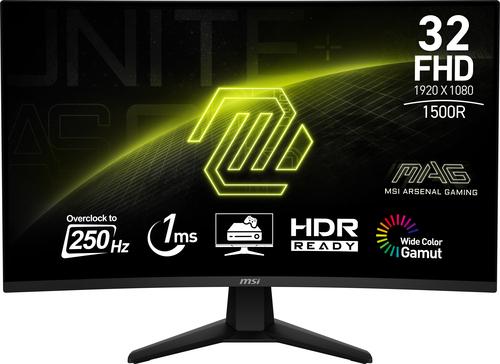 MSI MAG 32C6X computer monitor, 80 cm (31.5), 1920 x 1080 pixels, Full HD, Black