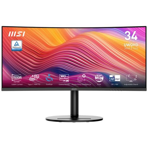 MSI Modern MD342CQP computer monitor, 86.4 cm (34"), 3440 x 1440 pixels UltraWide Quad HD LCD, black