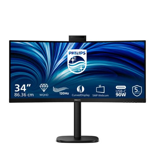 PHILIPS 86.4cm (34.0") 34B2U3600CH 21:09 2xHDMI+DP+USB-C black.