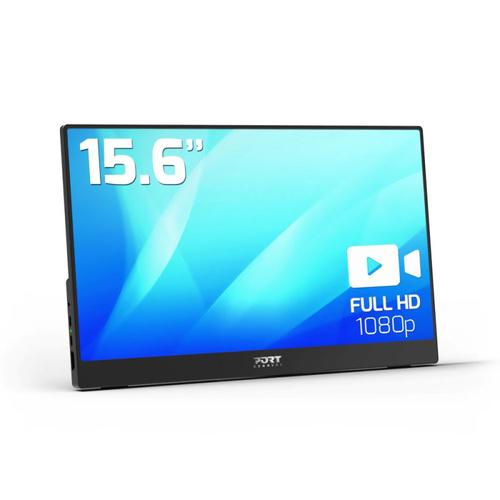 PORT DESIGNS PORT Connect 902101 computer monitor, 39.6 cm (15.6), 1920 x 1080 pixels, Full HD, LCD, Black