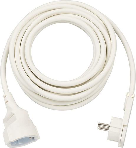 Brennenstuhl Extension cord, 1x angled flat plug (white, 5 meters)