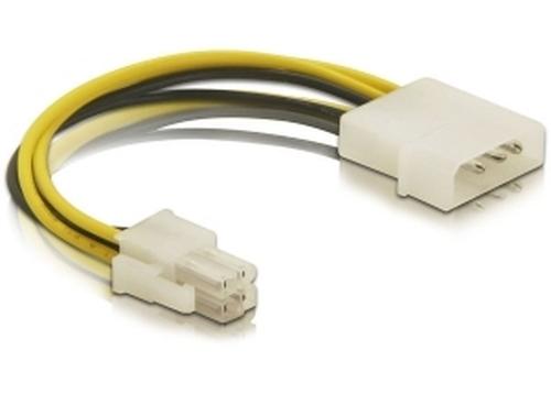 Delock Power cable P4 4pol - Molex 4pin St/St 0.15m