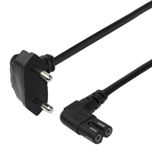 Deltaco 1902299 power cable Black 1.5 m CEE7/16 IEC C7