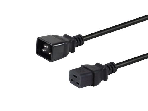 Equip Power cable C20 - C19 St/Bu black 3.00m
