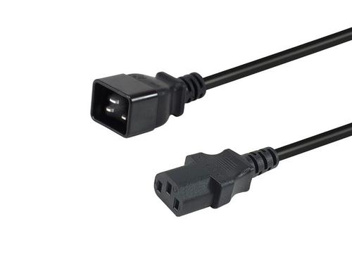 Equip Power cable C20 - C13 St/Bu black 3.00m