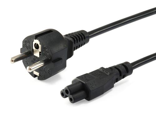 Equip Power cable CEE 7/7 - C5 Grey/Blue black 3.00m PVC Polybag