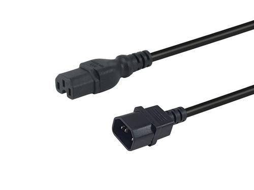 Equip Power cable C14 - C15 Male/Female black 1.80m