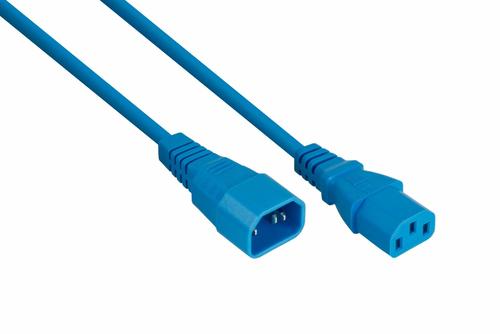 Kabelmeister Cold device extension C14 to C13 blue 5m