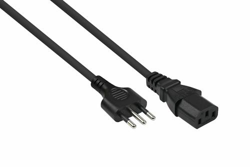Kabelmeister Italian Type I network cable, C13, black, 1.8m