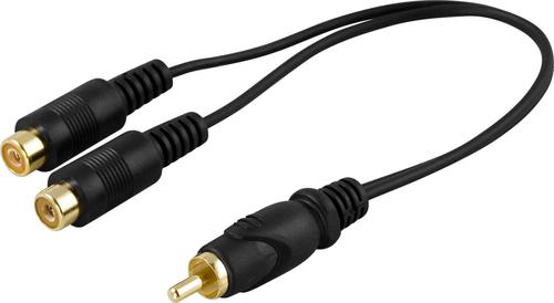 Deltaco MM-20 RCA Audio Cable, Black
