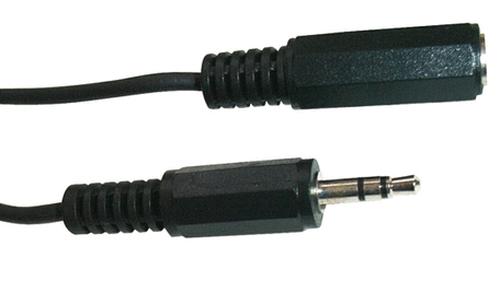 Schwaiger Headphone extension 3.5mm plug 5m Black