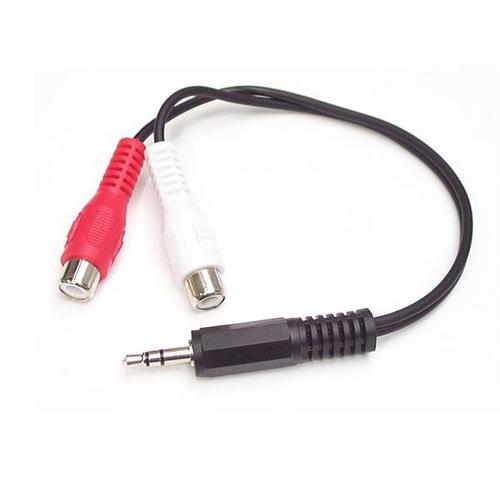 StarTech.com 6-inch Stereo Audio Cable - 3.5mm Male to 2x RCA Female