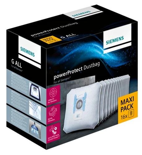 SIEMENS VZ16GALL PowerProtect vacuum cleaner bags MAXI PACK (16 count)