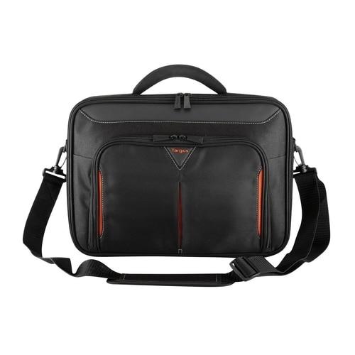 DELL Classic+ notebook case 35.6 cm (14 inch) Briefcase, Black, Red