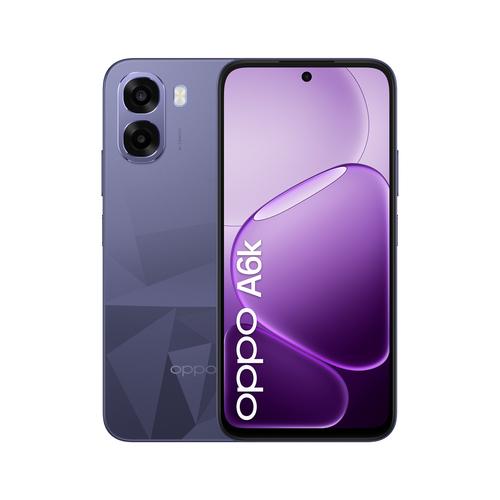 OPPO A6k 17.1 cm (6.75") Dual SIM Android 15 4G USB Type-C 4 GB 256 GB 6100 mAh Black