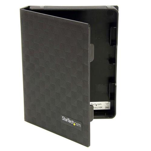 StarTech.com 2.5in Anti-Static Hard Drive Protector Case - Black (3pk), TAA-Compliant