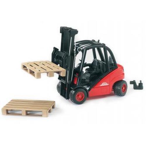 BRUDER Linde forklift H30D with 2 pallets
