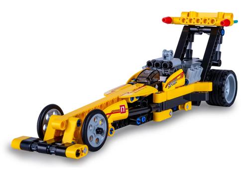 Jamara CaDA Drag Racing 1:24 Bricks yellow